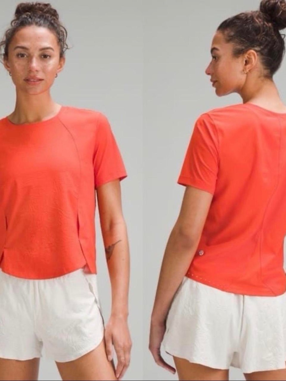 lululemon athletica Short Sleeve Active Tee in Solar Orange size 0